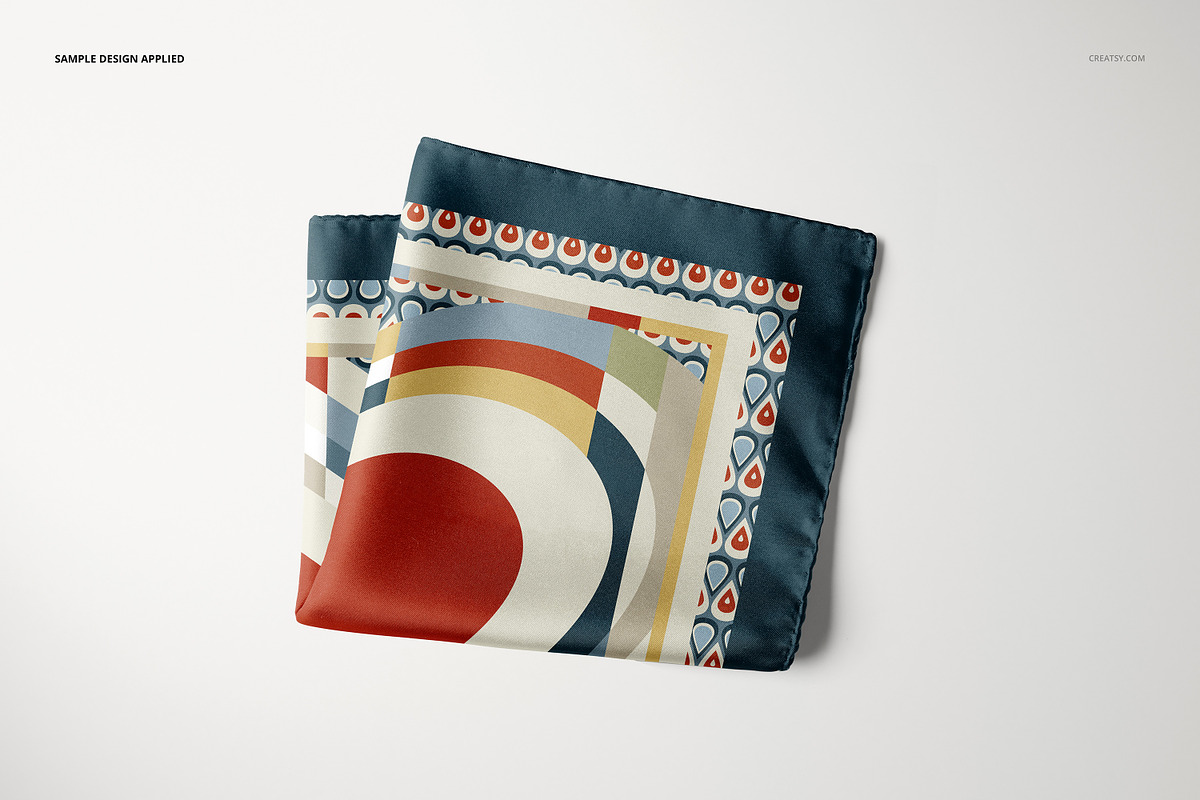 Pocket Square Mockup Set, a Product Mockup by creatsy5 (Photo 4 of 22)