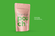 Stand Up Pouch Mockup Half Side view, a Cups & Container Mockup by easymock (Thumbnail 12 of 12)