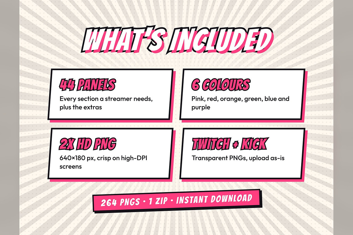 Anime Twitch & Kick Panels, an Object Graphic by Gear Store (Photo 6 of 12)