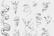 CHIMERA: Raw Surreal Line Art, an Animal Illustration by Purple (Thumbnail 10 of 12)