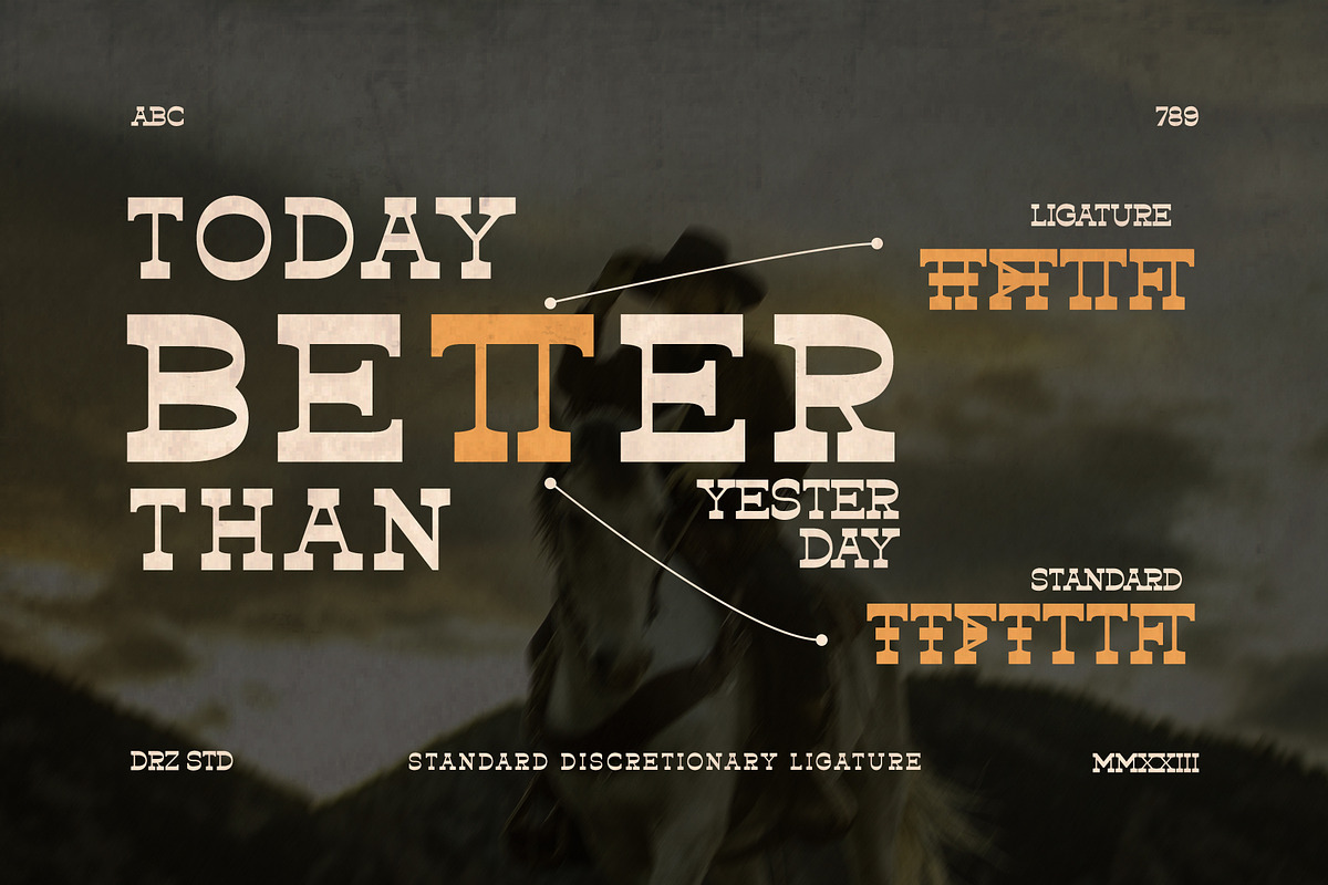 Tresmond - Vintage Retro Slab Serif, a Serif Font by Drizy (Photo 7 of 9)