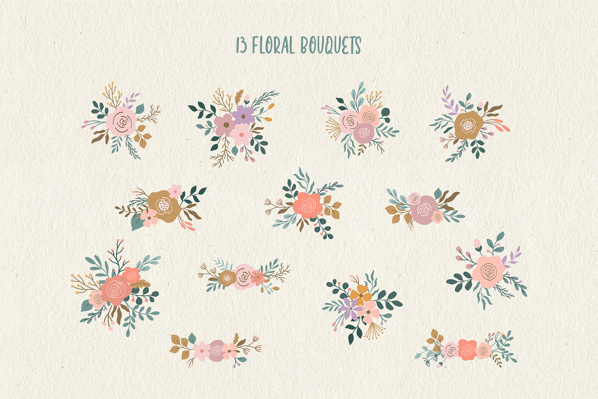 Summer Florals Collection, a Seasonal Illustration by Little Nordic Atelier (Photo 4 of 11)