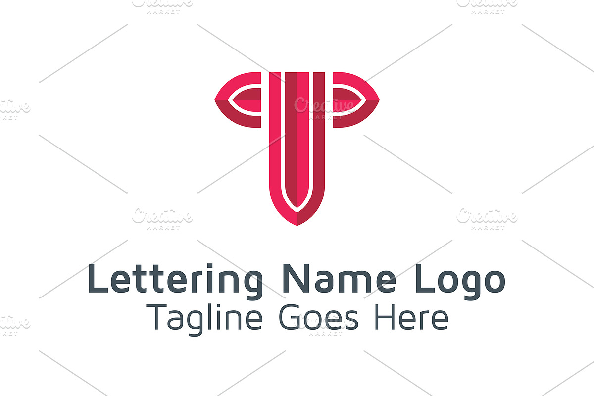 20 Logo Lettering T Template Bundle, a Branding & Logo Template by Acongraphic (Photo 16 of 21)