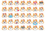 Akita Emoji Set, an Animal Illustration by Cartoon Shop (Thumbnail 9 of 10)
