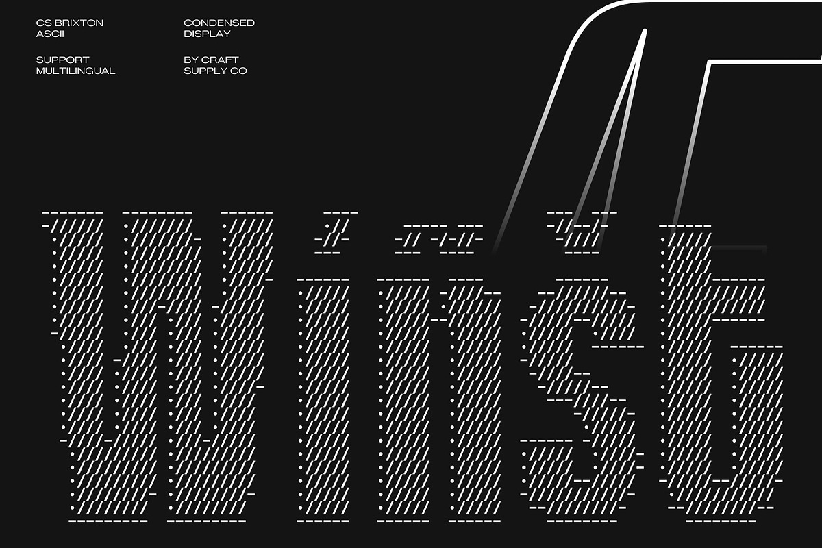 CS Brixton Ascii, a Sans Serif Font by Craft Supply Co. (Photo 7 of 8)