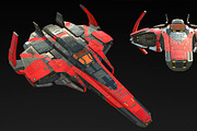 Spaceship Fighter, a Cars & Vehicle 3D Model by obeyart (Thumbnail 4 of 8)