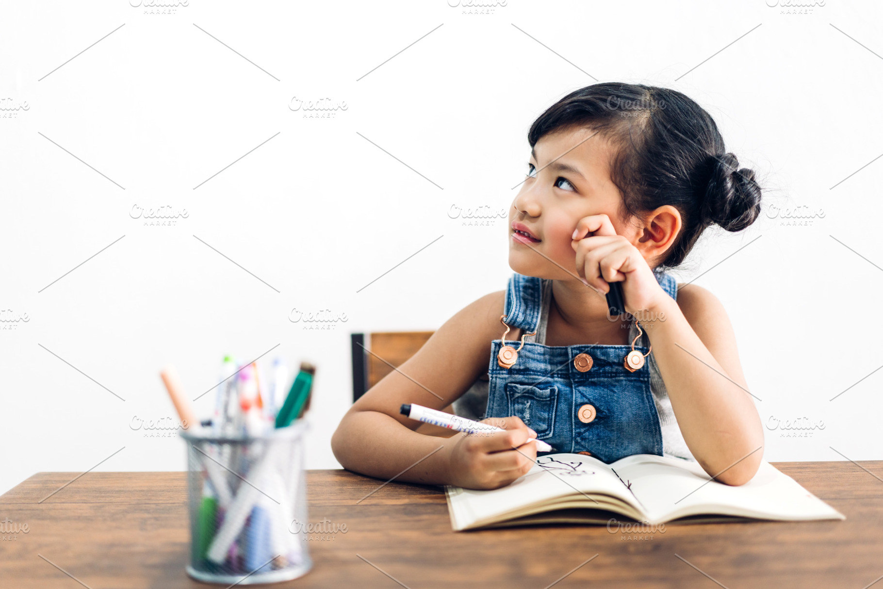 School kid little girl learning and featuring school, girl, and child ...