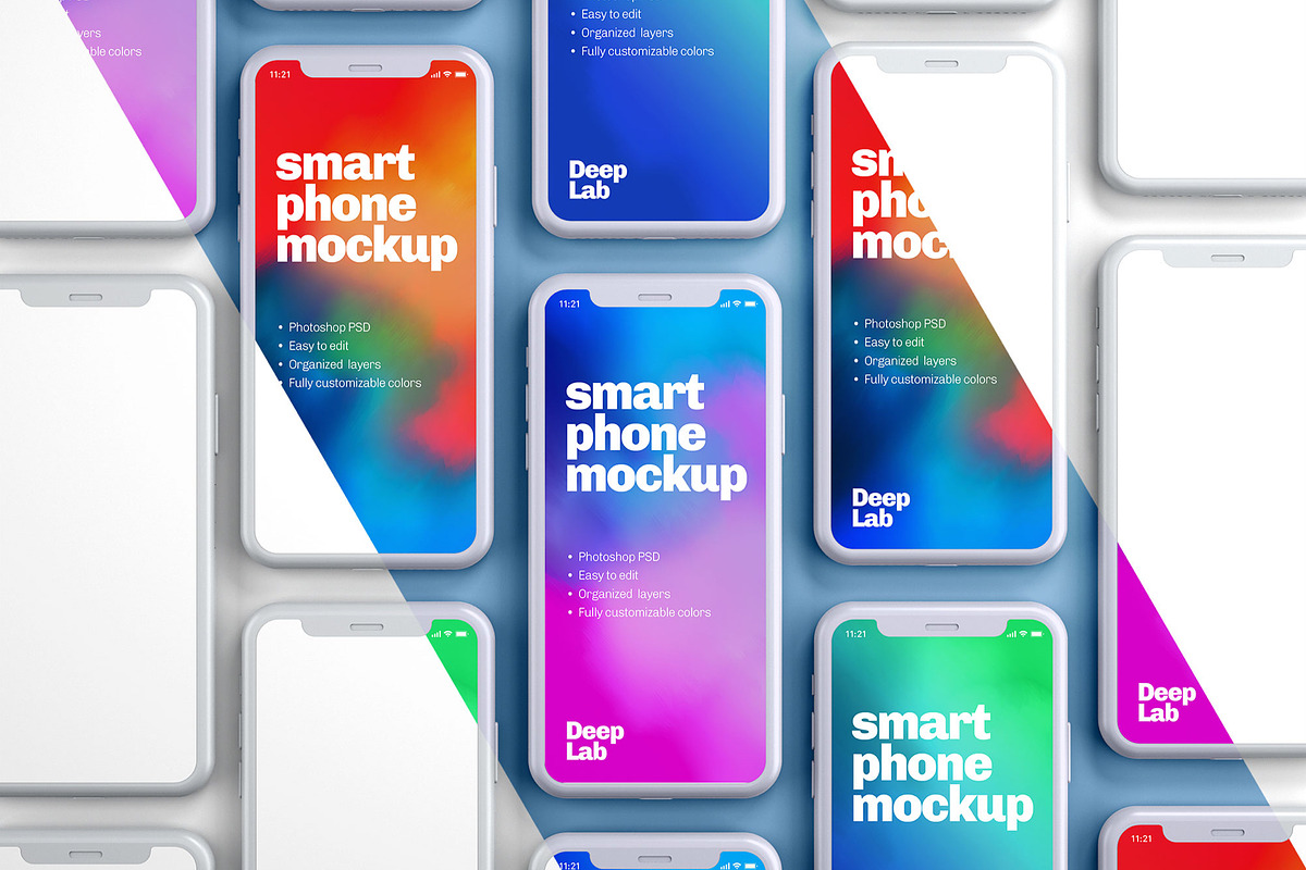 iPhone 11 Pro Clay Mockup Set, an iPhone Mockup by Deeplab (Photo 5 of 25)