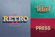 Retro Text Effects V.01, a Brushes & More by Easybrandz (Thumbnail 3 of 5)