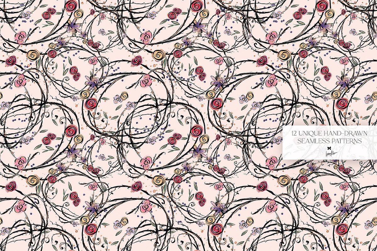 Funny Gothic Valentine Patterns, a Pattern Graphic by KaramfilaS (Photo 13 of 16)