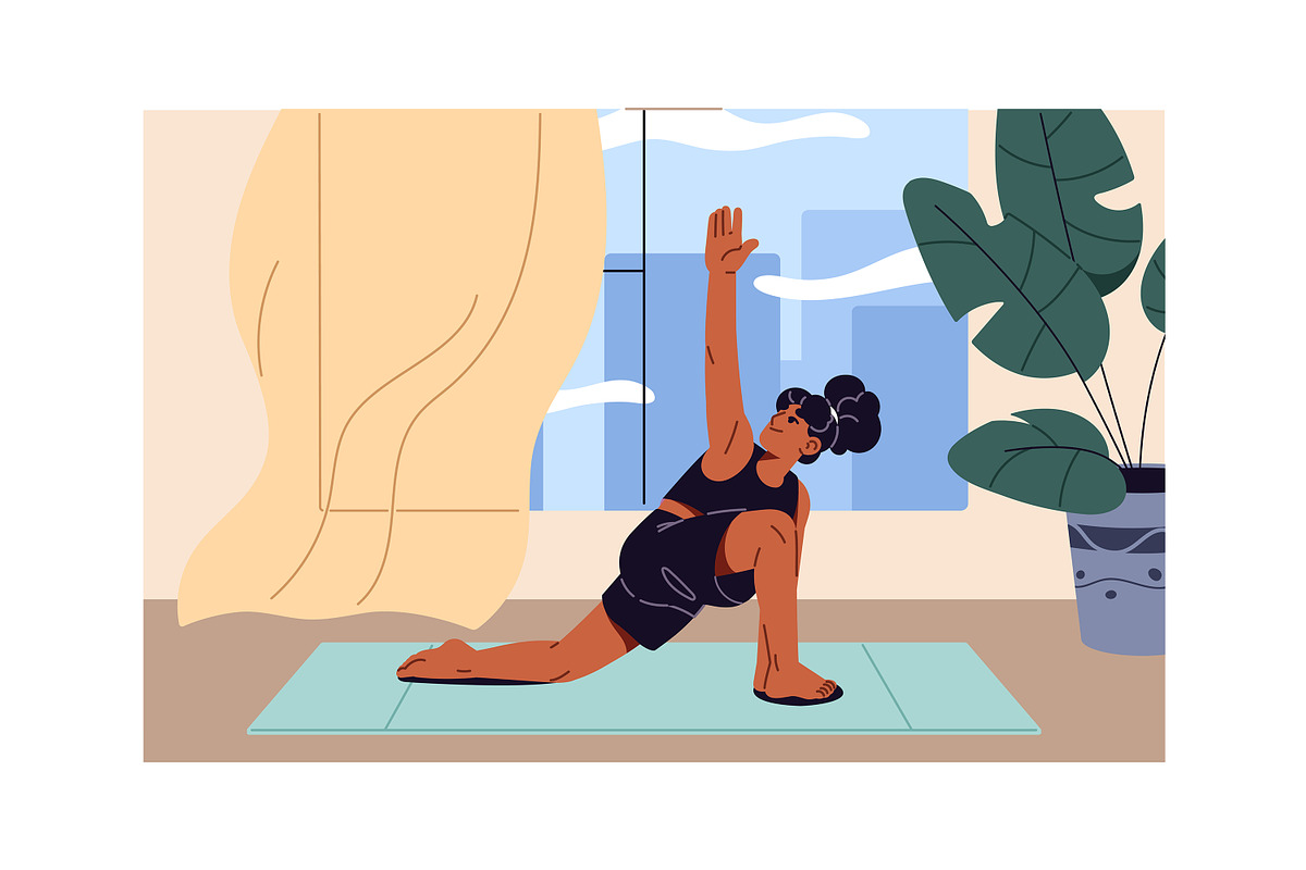 Woman's daily routine, lifestyle set, a Person Illustration by PaperTrident (Photo 6 of 13)