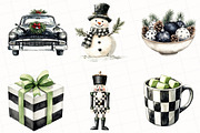 Black and White Holidays Clipart, an Illustration by OK Design (Thumbnail 3 of 5)