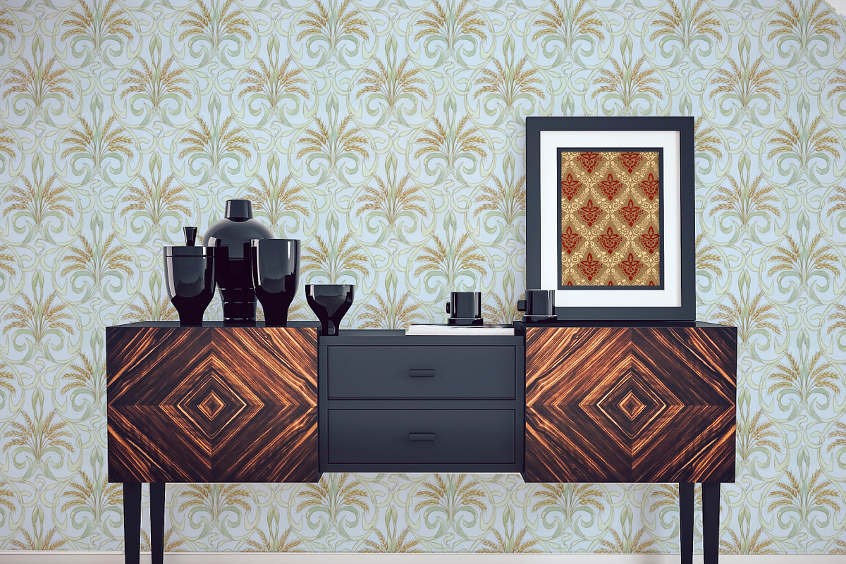 Designer Antique Print Patterns, a Pattern Graphic by ISEEYOUPATTERN (Photo 2 of 7)