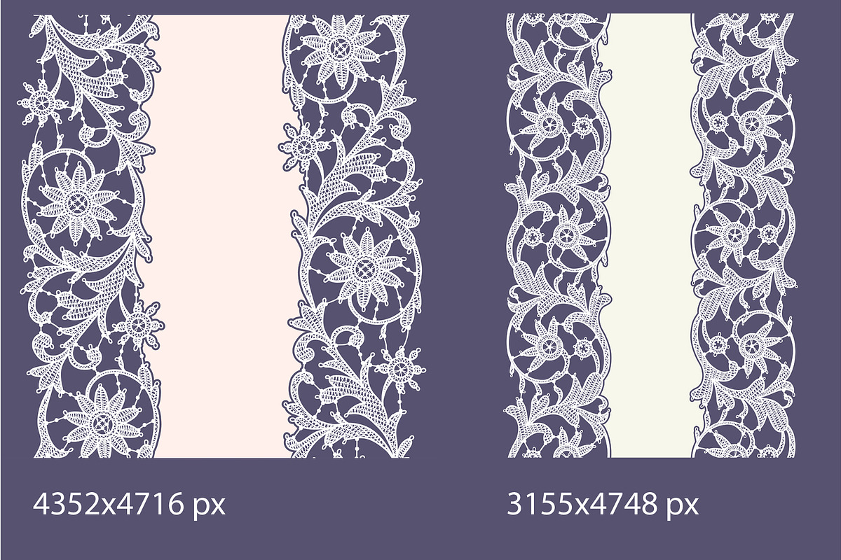 Lace seamless ribbons, patterns., a Pattern Graphic by Ajuga (Photo 4 of 6)