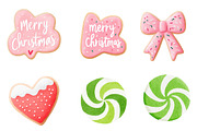 Christmas sugar cookie clipart, an Illustration by CreationArt (Thumbnail 6 of 7)