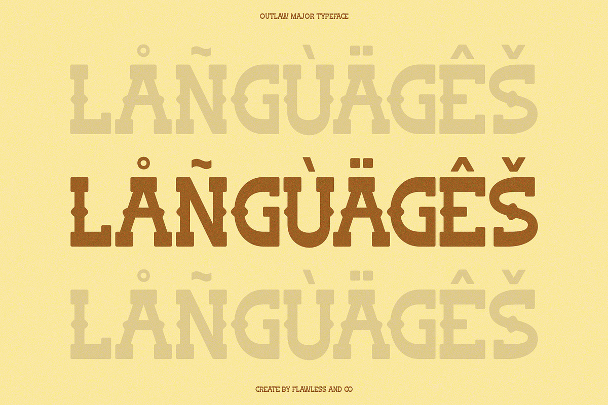 Outlaw Major - Slab Serif Font, a Serif Font by Flawless And Co (Photo 9 of 10)