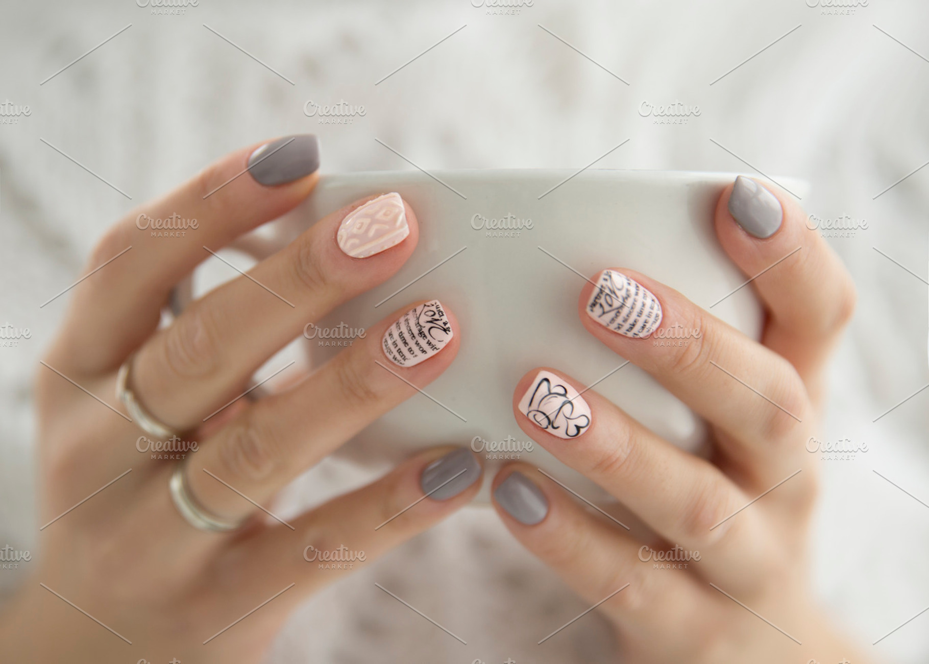 Woman's hands holding a white cup stock photo containing mug and cup, a Beauty & Fashion Photo by Izdebska