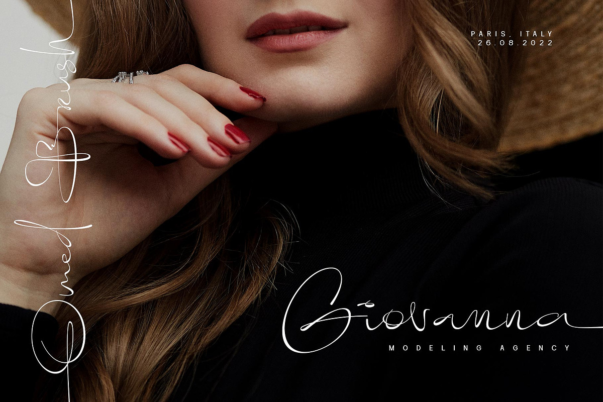 Omed Brush Signature Script, a Script Font by alit design (Photo 4 of 16)