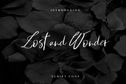 Lost and Wonder Script, a Script Font by IsikChic (Thumbnail 1 of 3)
