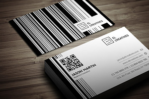 Creative Bar Code Business Card