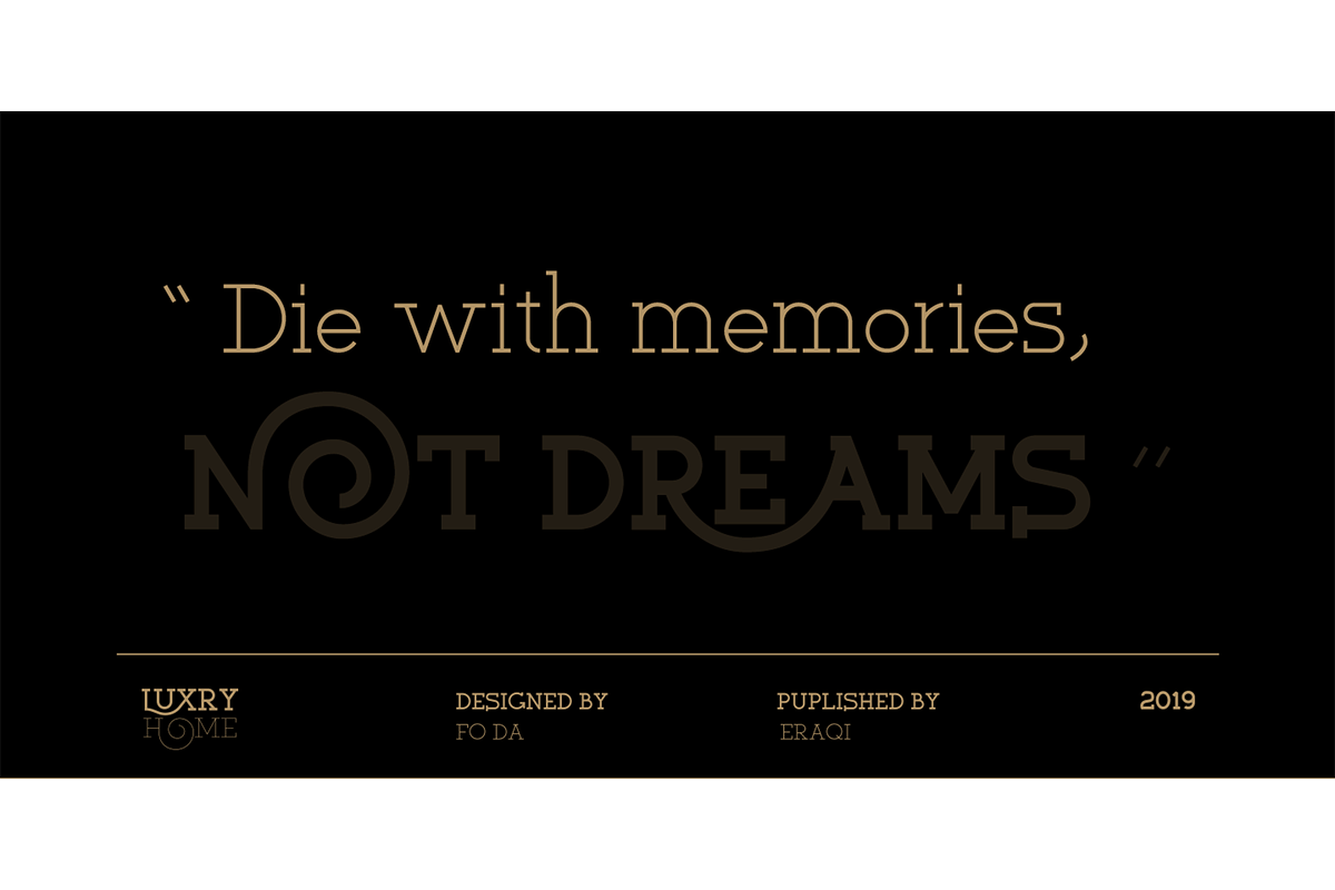 Luxury Home Font, a Font by Foda Foundry (Photo 2 of 8)