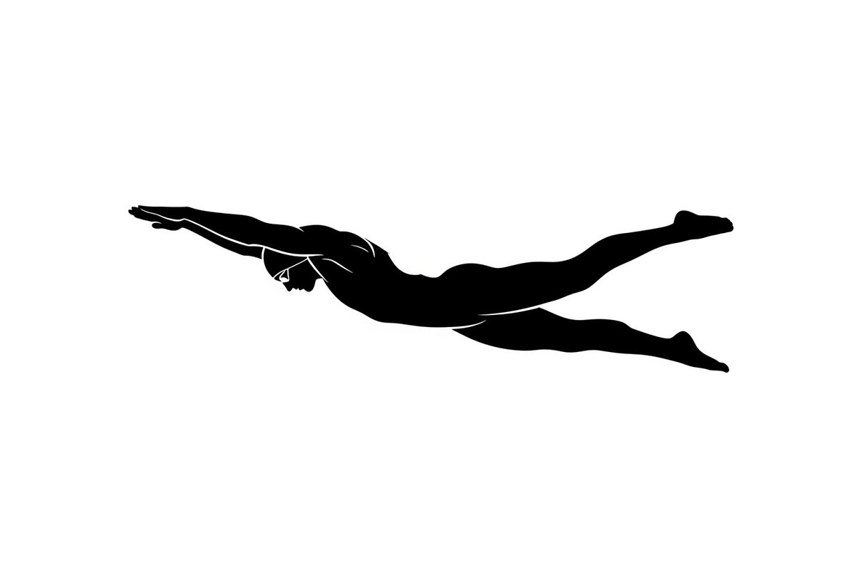 Swimming Sport Silhouette Vector Bun, an Illustration by jahid234 (Photo 35 of 51)