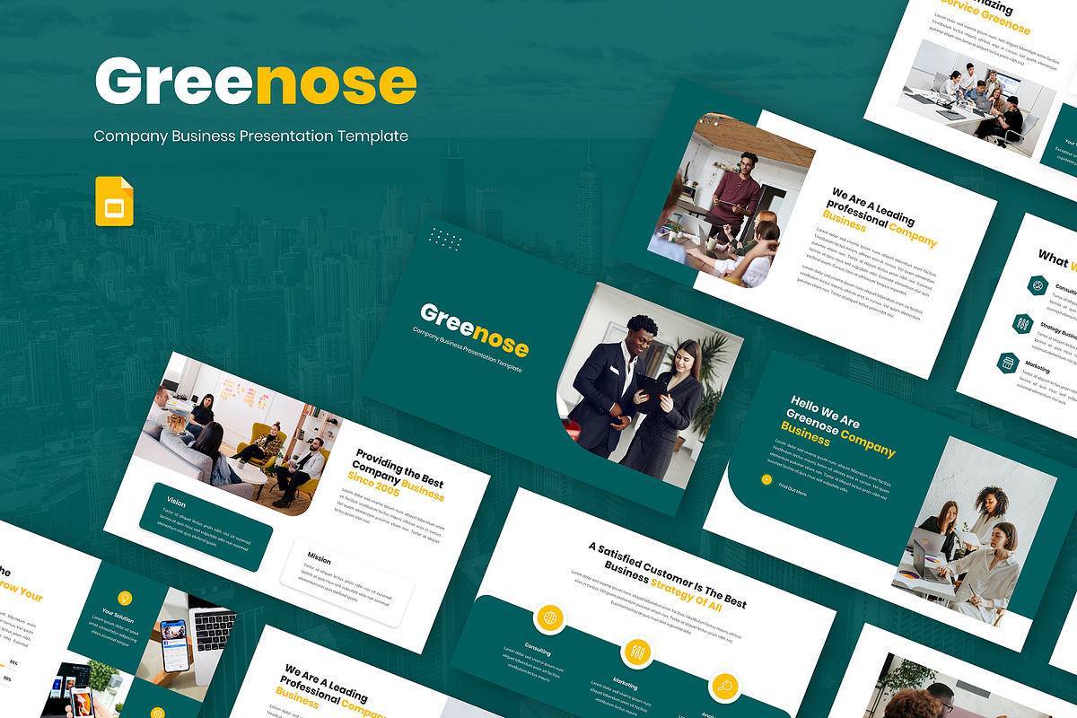 Company Business PowerPoint, a Presentation Template by Biwarastudio (Photo 1 of 6)