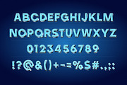Realistic vector neon alphabet 1, an Object Graphic by popskraft (Thumbnail 2 of 8)
