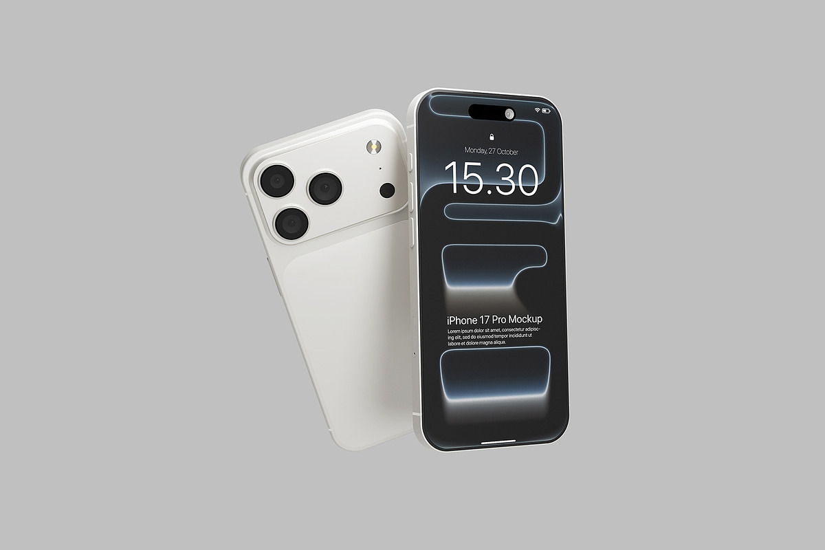 iPhone 17 Pro Mockup, an iPhone Mockup by Symie Design (Photo 4 of 4)