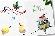 Watercolor New Year Set, an Illustration by dm_art (Thumbnail 4 of 6)