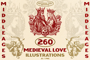 Medieval Love illustrations