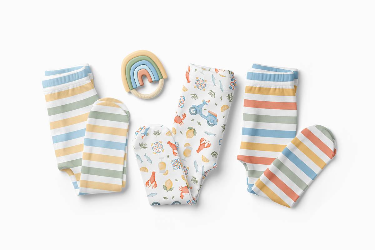Mediterranean Summer Patterns Set, a Pattern Graphic by tetiartline (Photo 5 of 5)