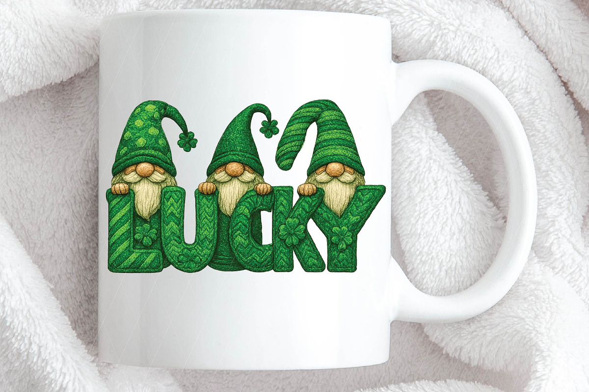 St Patrick's Day Gnome Sublimation P, an Illustration by DreamPrint404 (Photo 3 of 7)