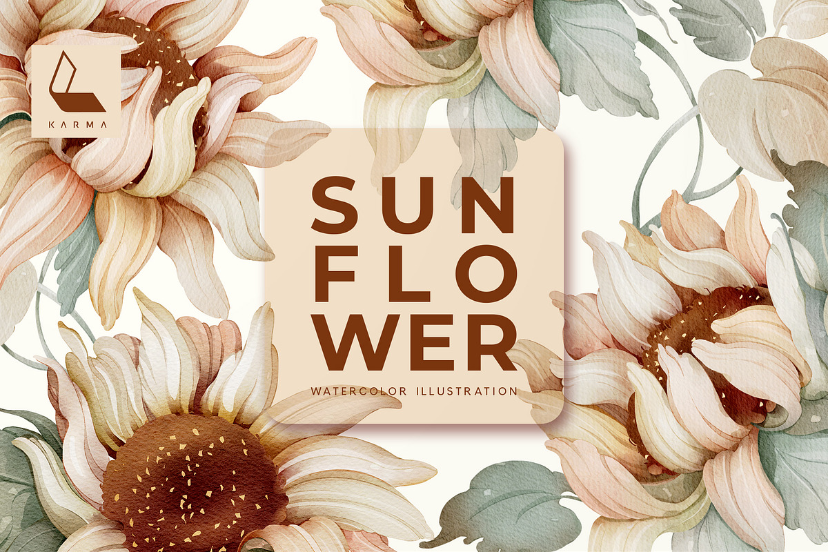 Sunflower | Seamless pattern, a Pattern Graphic by Karma (Photo 1 of 15)