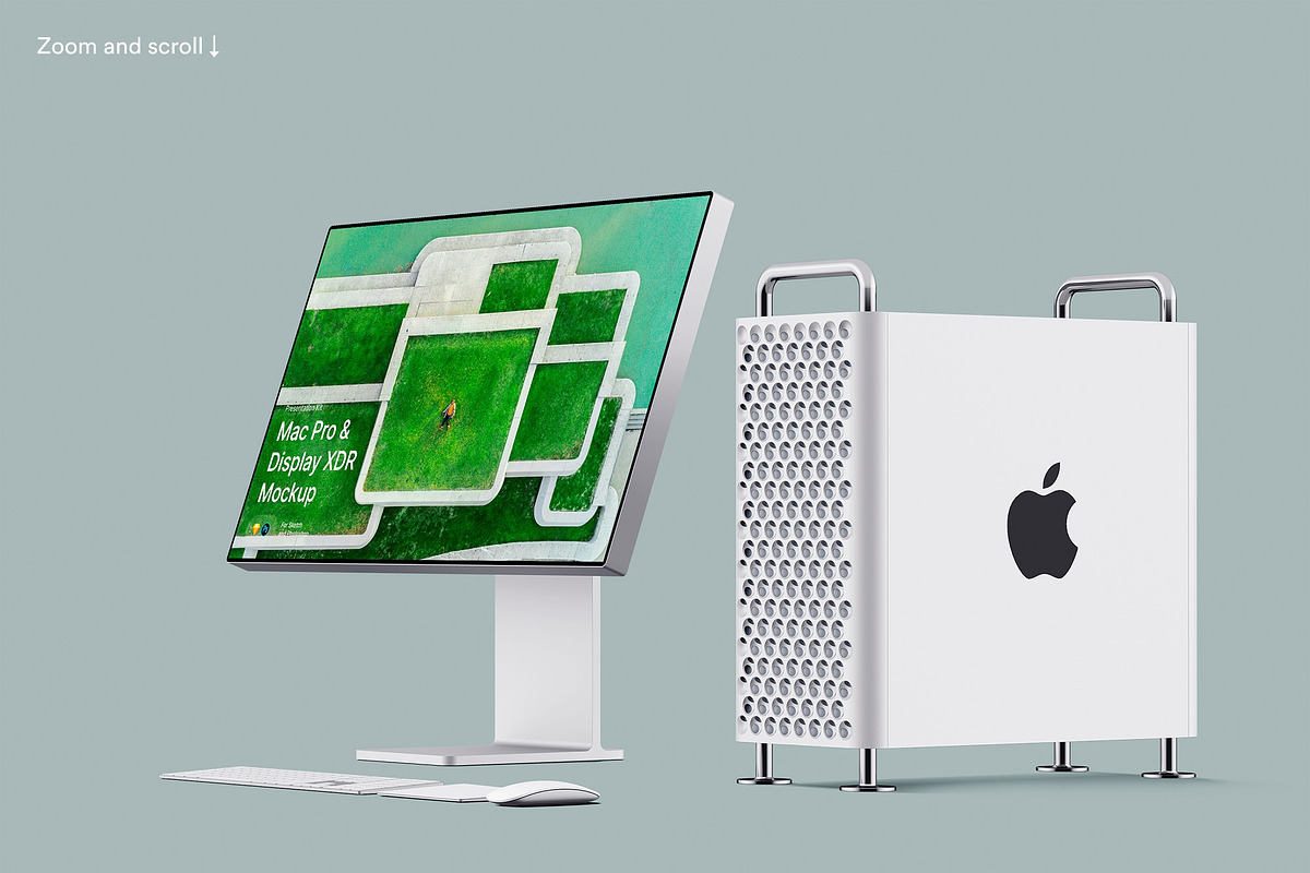 Apple Mac Pro & Display XDR Mockups, a Product Mockup by ls.graphics (Photo 7 of 14)