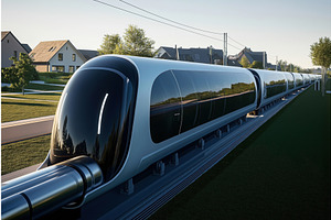 Futuristic High-speed Train