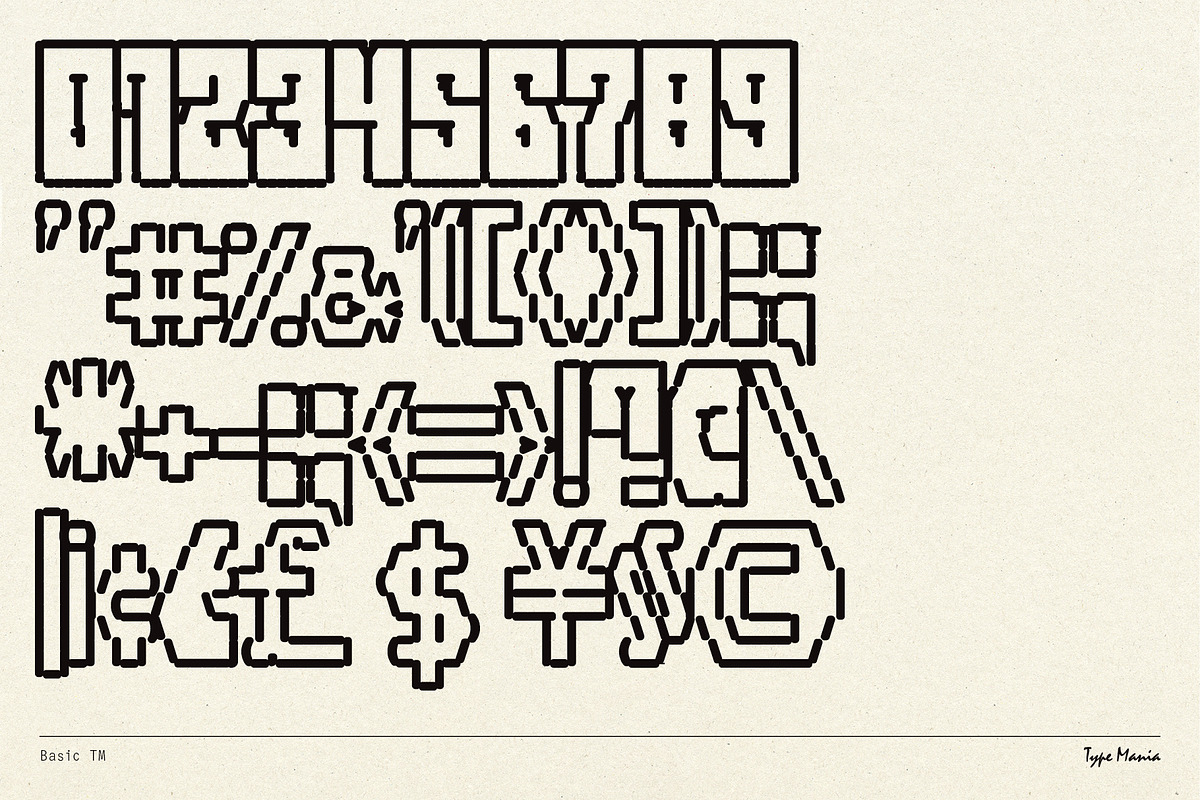 Basic TM – Quirky Computer Font