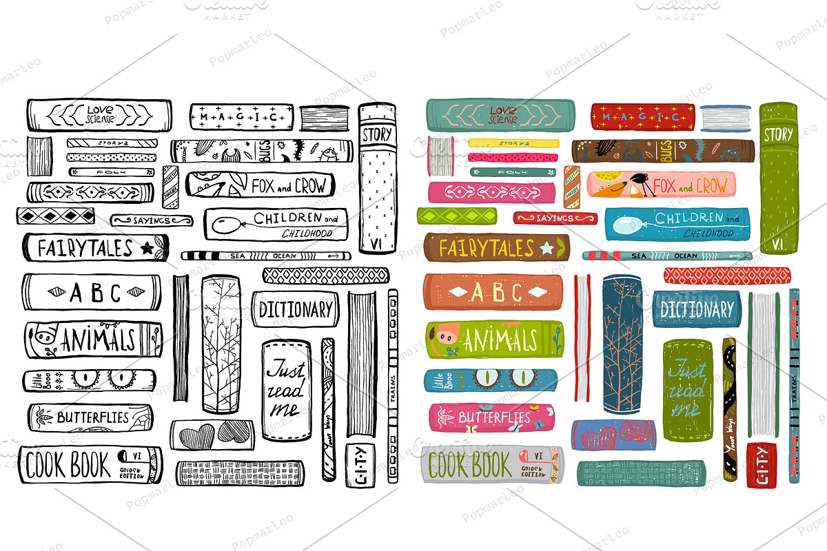 Give me a Book! HUGE Reading Bundle, an Education Illustration by Popmarleo Shop (Photo 16 of 20)
