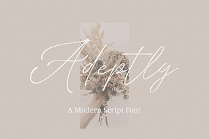 Adeptly - A Modern Script Font