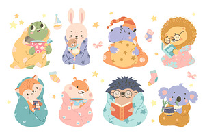 Cute animal in cozy plaids. Animals, an Animal Illustration by Valerie Bodnar