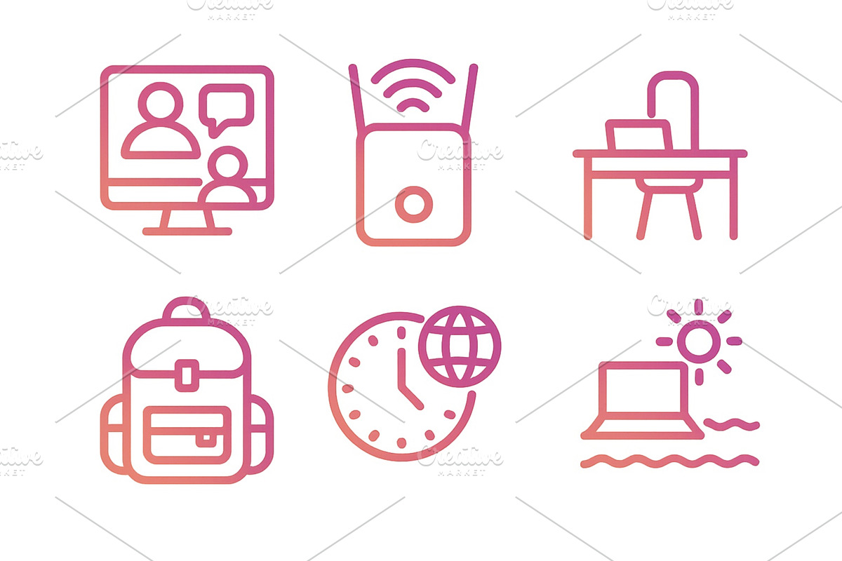 Digital learning tools and symbols, a Technology Illustration by ZinetroN