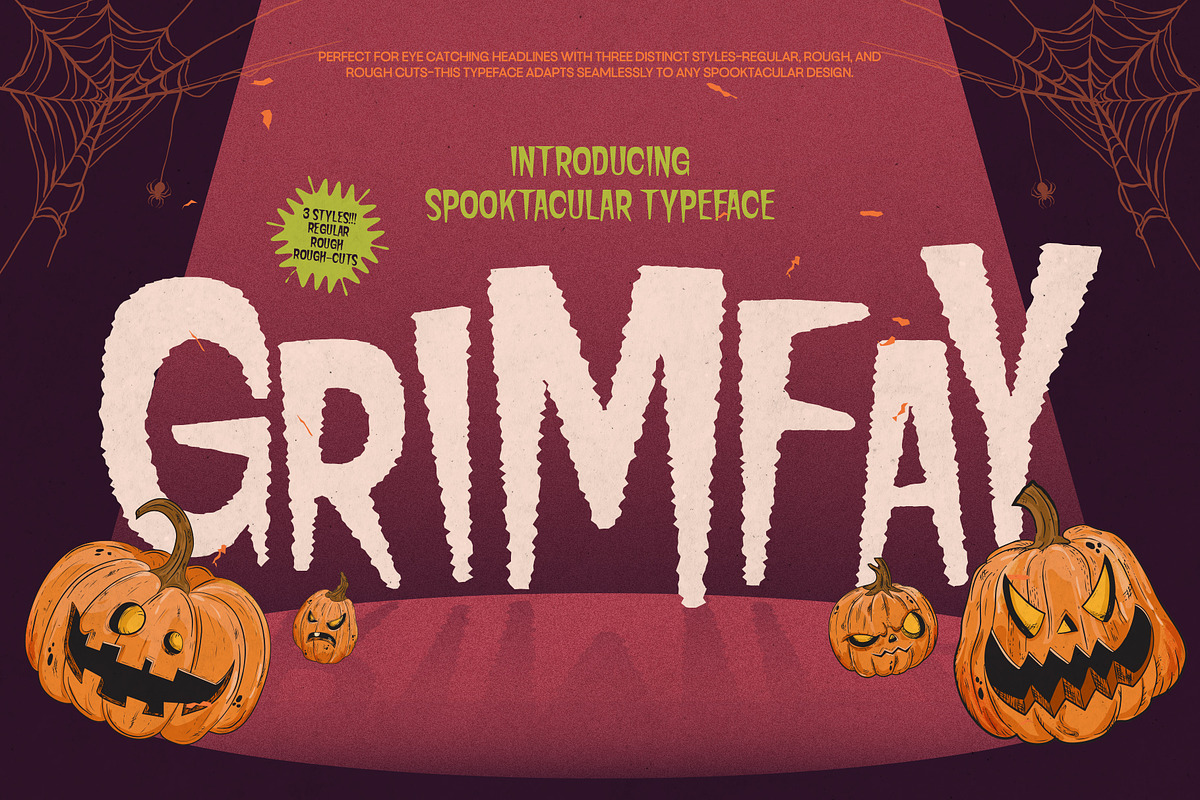 Grimfay - Horror Halloween 3 Fonts, a Sans Serif Font by Casloop Studio (Photo 1 of 9)