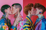 71 Kissing girls, a Person Photo by Handmadefont (Thumbnail 3 of 12)