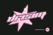 Retro Glow Text & Logo Effect, a Mockup by Design Squad (Thumbnail 1 of 3)