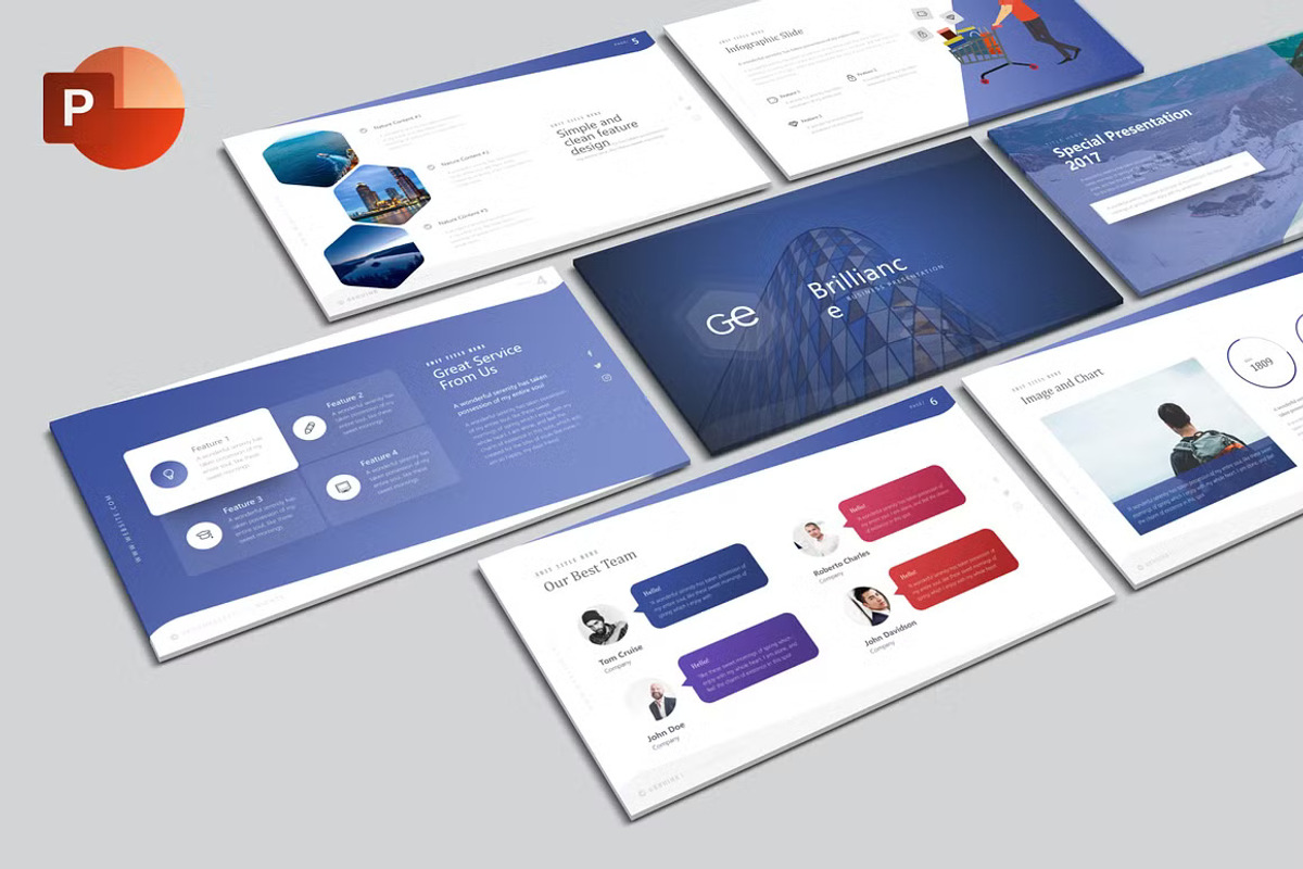 Brilliance Powerpoint Template, a Presentation Template by GearShift (Photo 1 of 8)