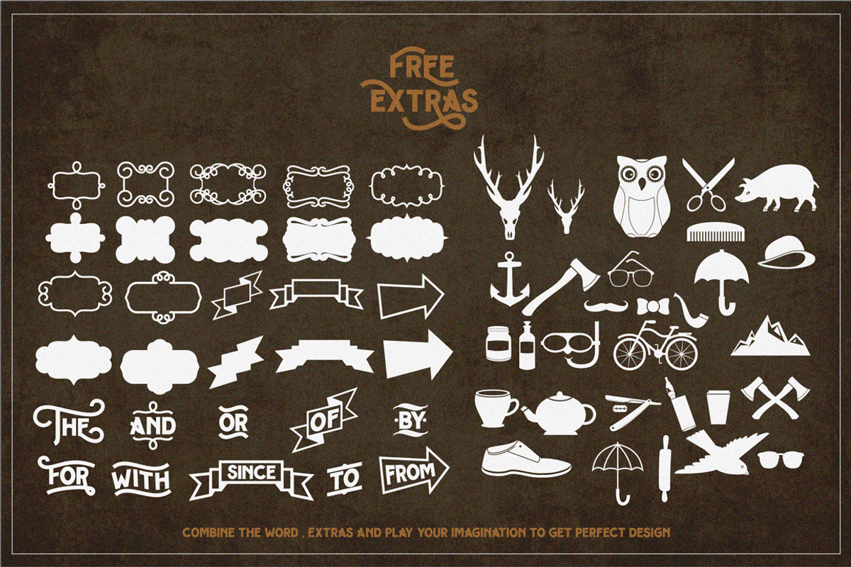 Hipster Letter + extras preview 6