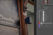 Wooden Wall Sign Mockup, an Advertising Mockup by RSplaneta (Thumbnail 2 of 2)