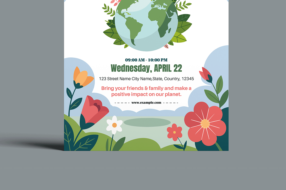 World Earth Day Flyer Template, a Flyer Template by MightyDesign (Photo 5 of 8)