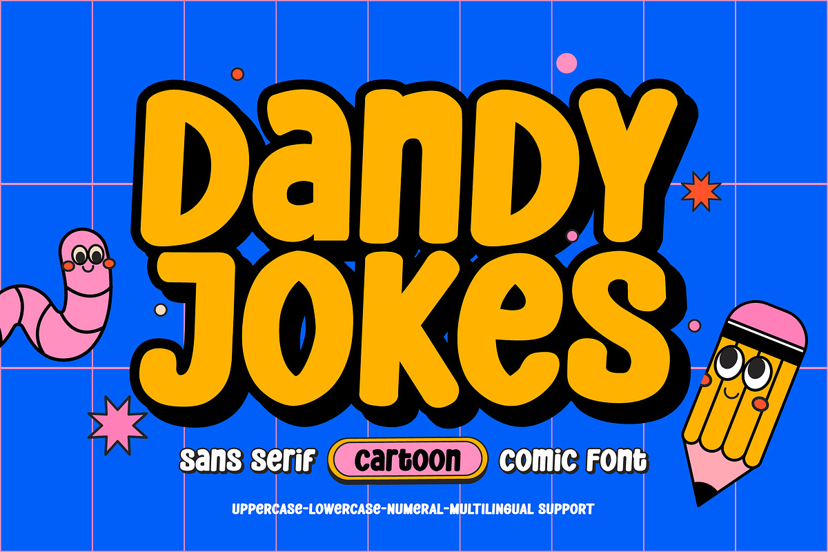 Dandy Jokes a Cartoon Comic Font, a Sans Serif Font by Rasiorise Studio (Photo 1 of 11)