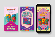 Diwali Social Media Post Templates, a Social Media Template by BrandPacks (Thumbnail 3 of 5)
